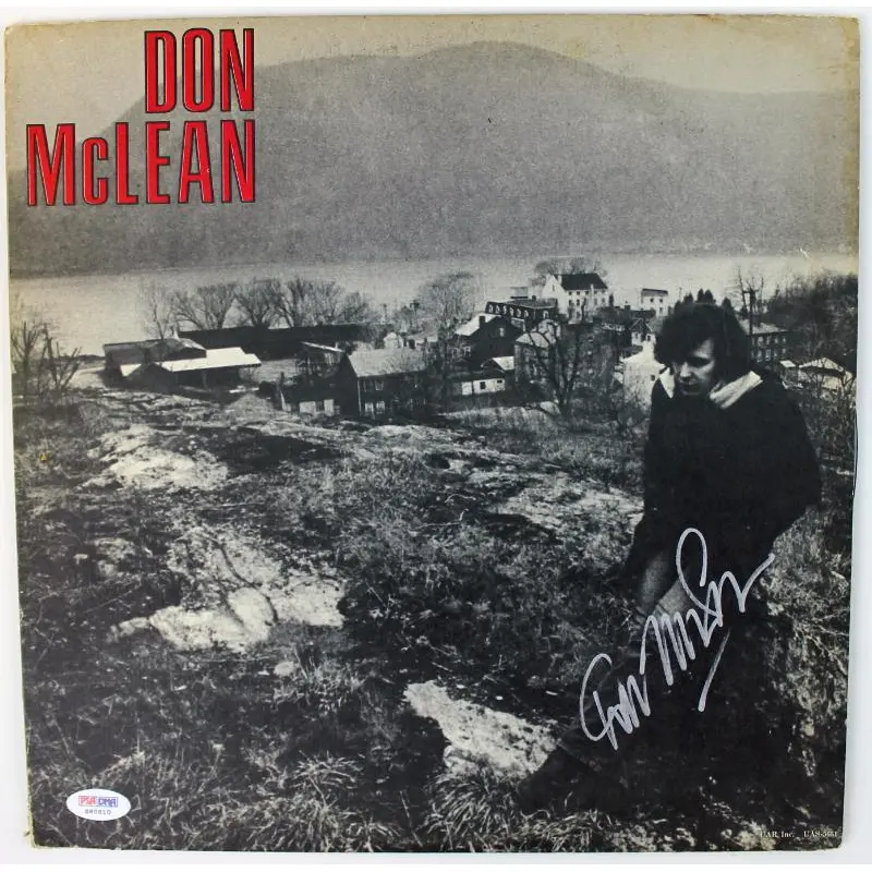 Don Mclean The Rainbow Collection Signed Album Cover W/ Vinyl PSA/DNA #S80810