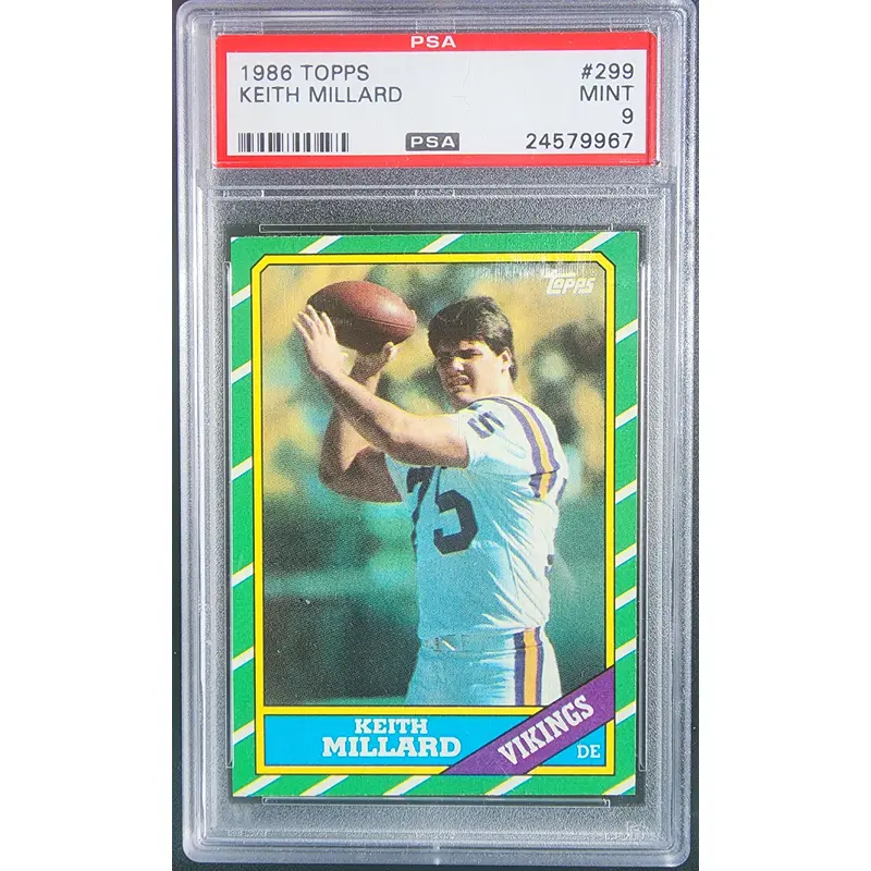 Keith Millard 1986 Topps #299 PSA 9 Mint