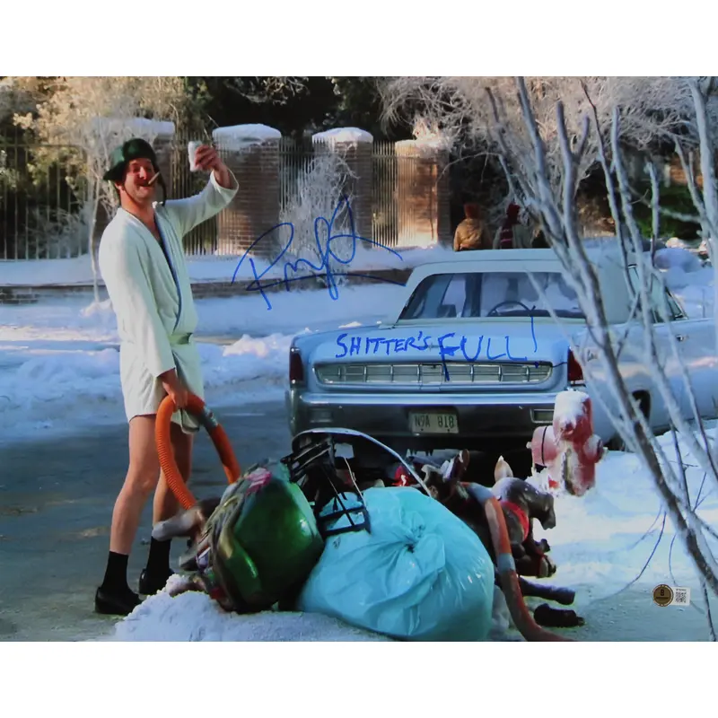 Randy Quaid Christmas Vacation "S******'s Full" Signed 16x20 Photo BAS #BT92655