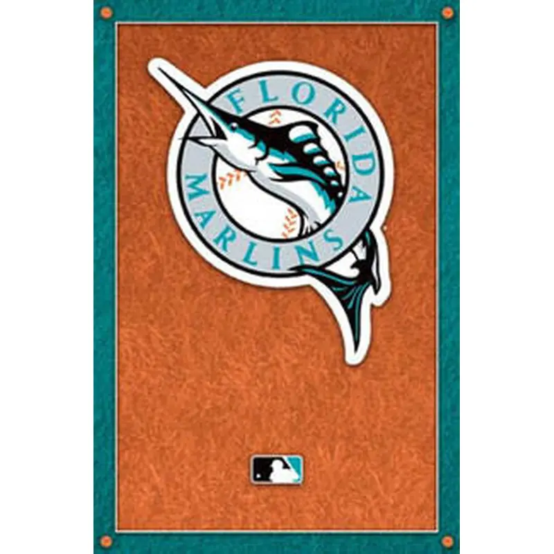 Florida Marlins Official Logo Poster - Costacos Sports