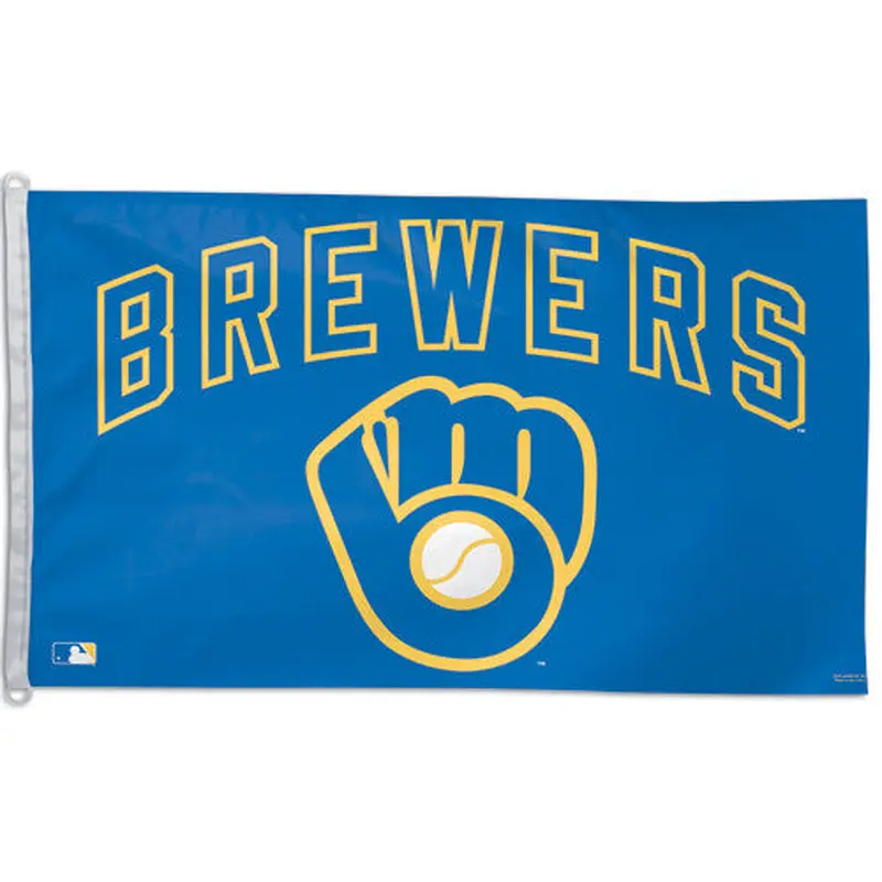 Milwaukee Brewers "Glove" Official MLB Baseball 3'x5' Flag - Wincraft Inc.