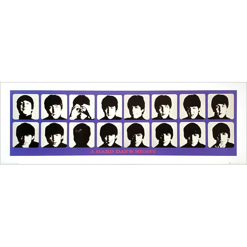 The Beatles "A Hard Day's Night" Premium 12x36 Poster Print - GB Eye Inc.