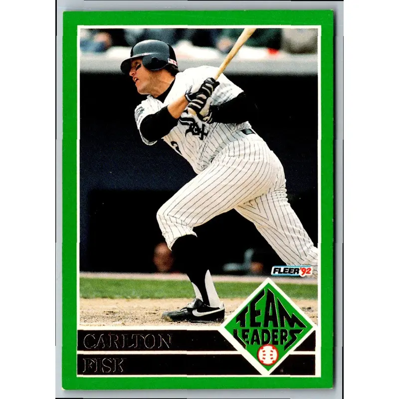 1992 Fleer Team Leaders Carlton Fisk #4