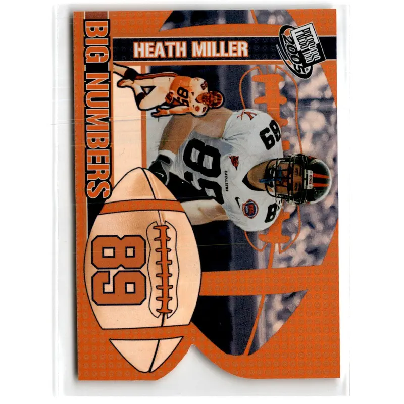 2005 Press Pass Big Numbers Heath Miller #BN 13
