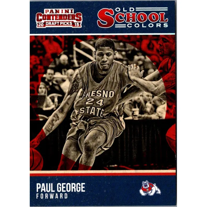 2015 Panini Contenders Draft Picks Old School Colors Paul George #26