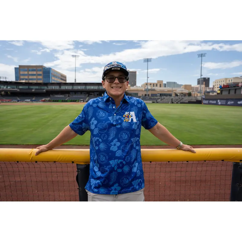 Amarillo Sod Poodles Sublimated Leaning A Polo