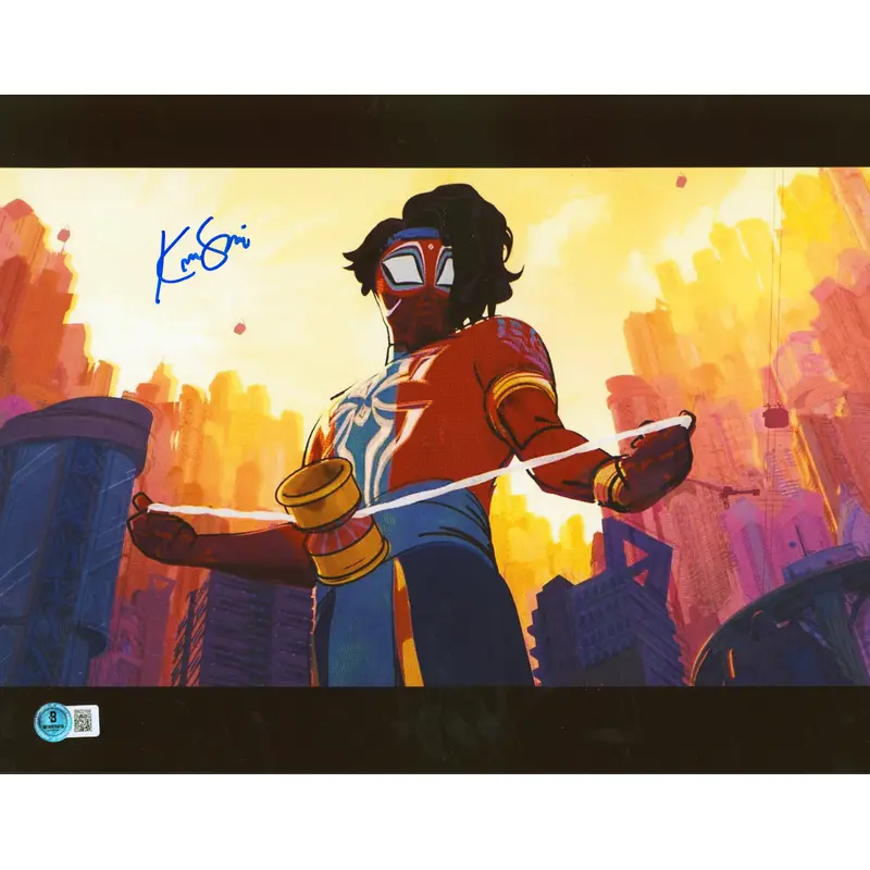 Karan Soni Spider-Man: Into The Spider-Verse Signed 11x14 Photo BAS #BN33168