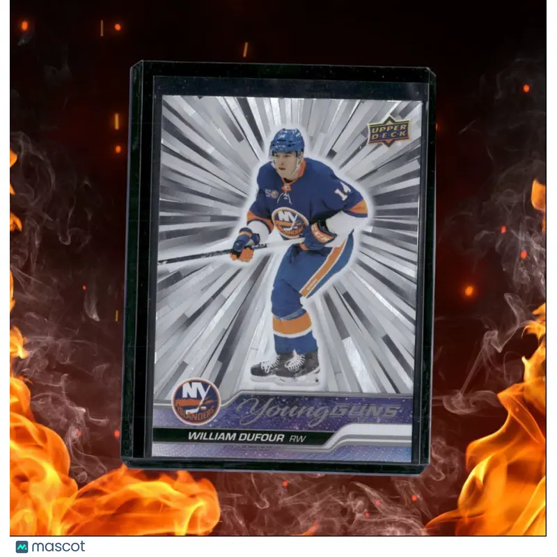2023-24 Upper Deck William Dufour Outburst Silver Young Guns Rookie #206