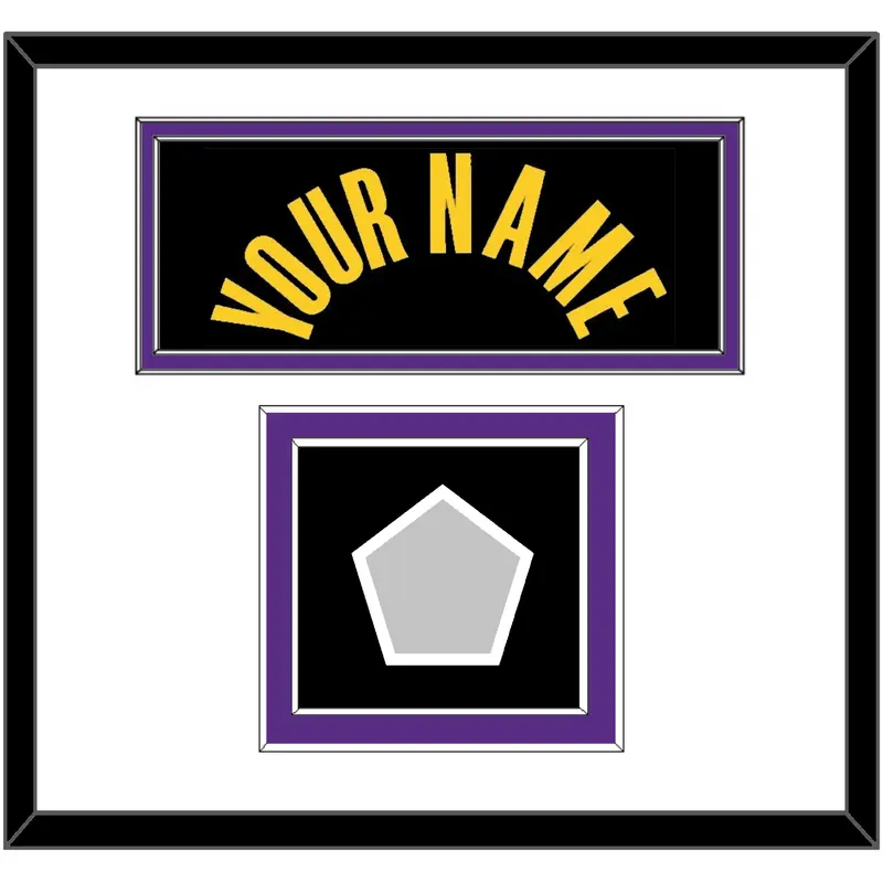Los Angeles Name & Trophy Patch - Black Mamba (2017-2018 & 2020) - Double Mat 2