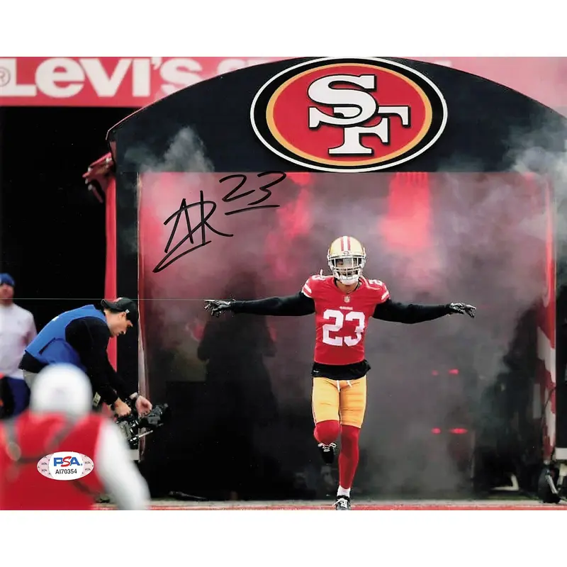 AHKELLO WITHERSPOON signed 8x10 photo PSA/DNA San Francisco 49ers Autographed