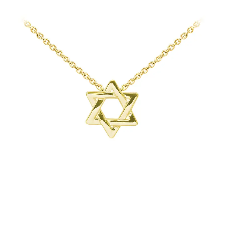 Star of David Sterling Silver Dainty Necklace