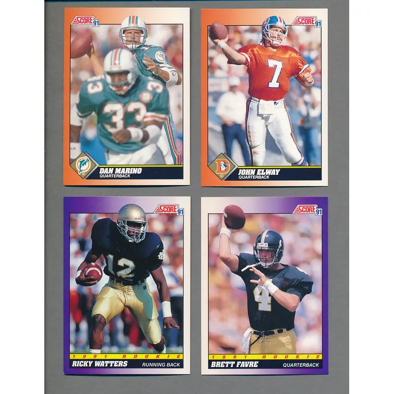 1991 Score Football Complete Set (686) NM/MT MT