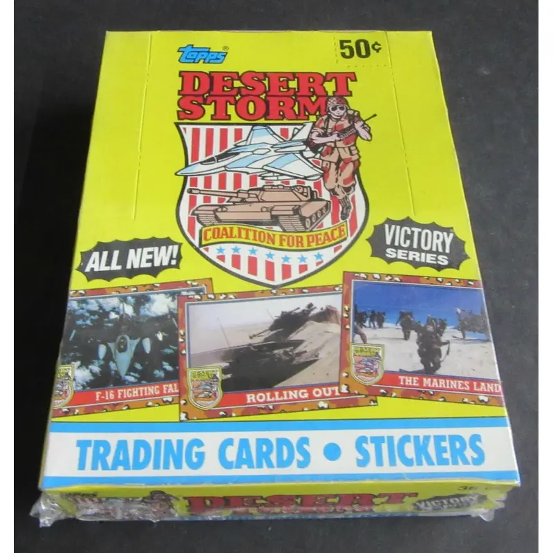 1991 Topps Desert Storm Trading Cards Victory Series 2 Box (Authenticate)