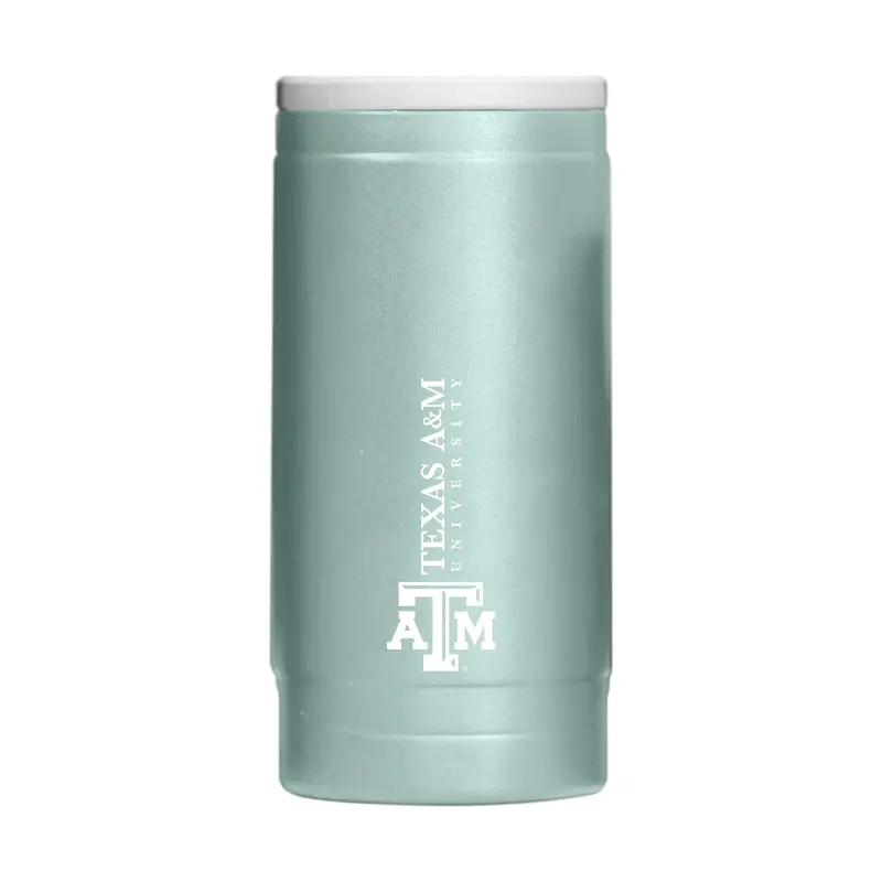Texas A&M  Vertical Powder Coat Slim Can Coolie