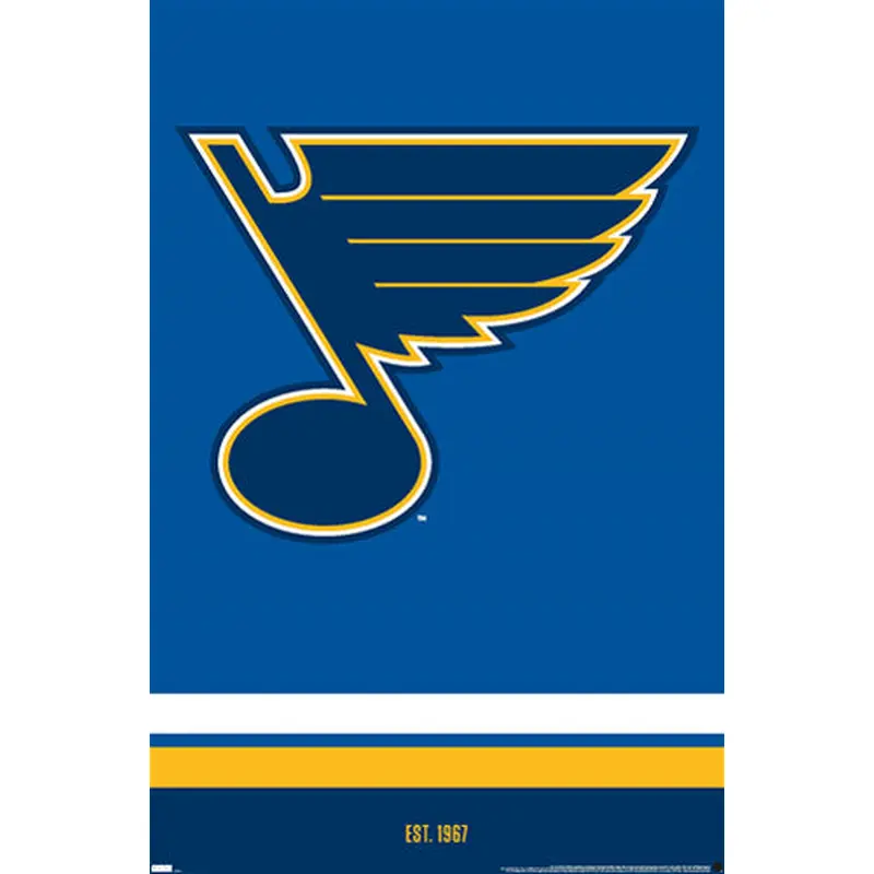 St. Louis Blues "Est. 1967" Official NHL Hockey Team Logo Poster - Costacos Sports