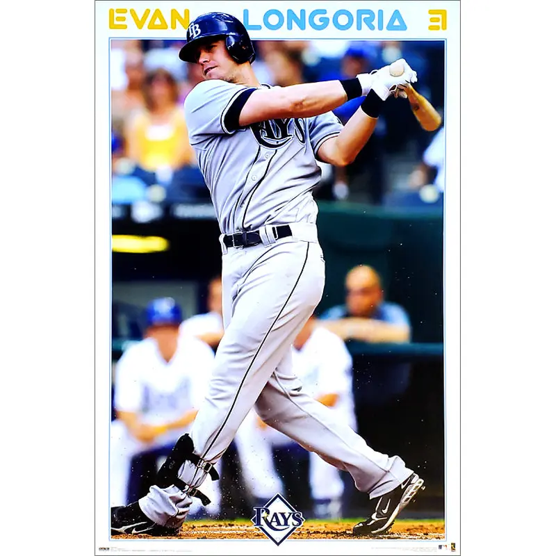 Evan Longoria "Blast!" Tampa Bay Rays Poster - Costacos 2009