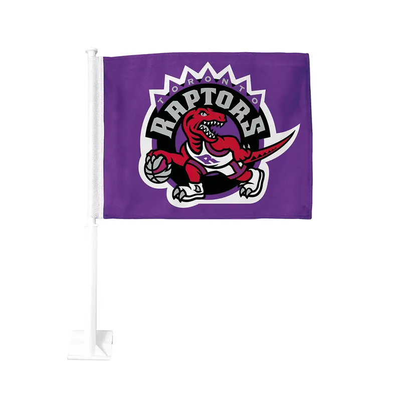 NBA Toronto Raptors Double-Sided 11x15 Dino Car Flag