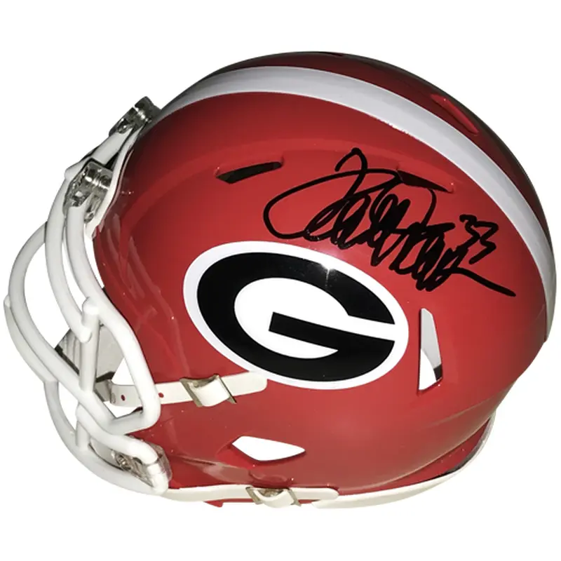Terrell Davis Autographed Georgia Bulldogs Mini Helmet