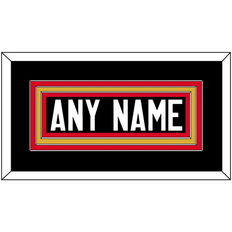 Canada Mens Hockey Nameplate - 2014 Olympics Alternate Black - Triple Mat 2