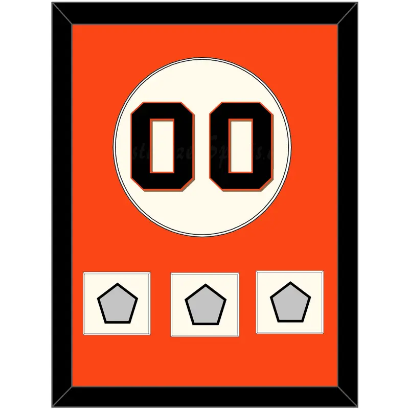 San Francisco Number & 3 World Series Jersey Patches - Home Cream (2000-2021) - Single Mat 1
