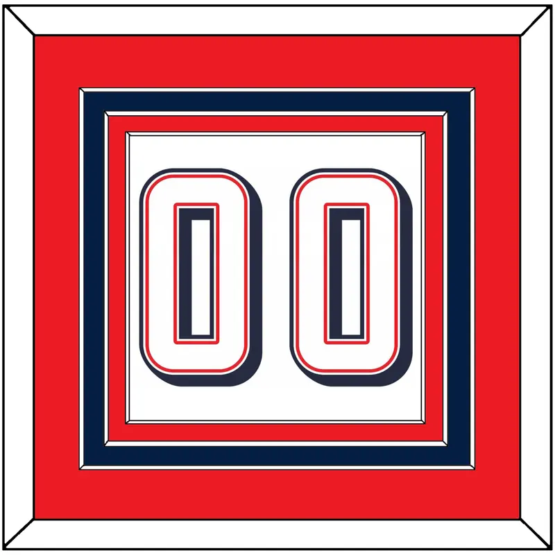 United States Mens Basketball Number - 2024 Olympics Home White - Triple Mat 3