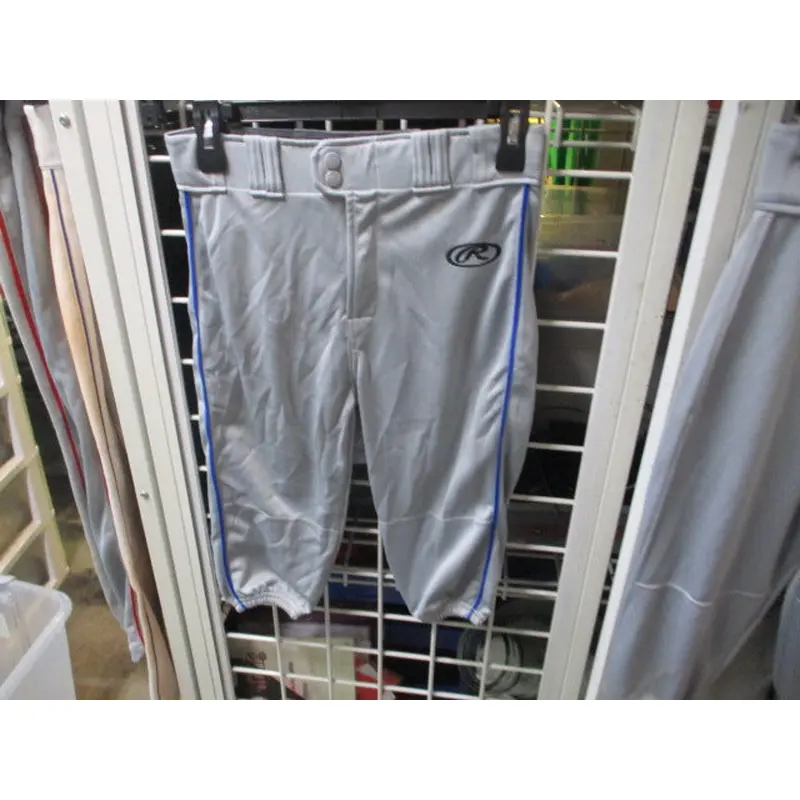 Used Rawlings Grey w/ Blue Piping Knickers Size Adult Youth Large