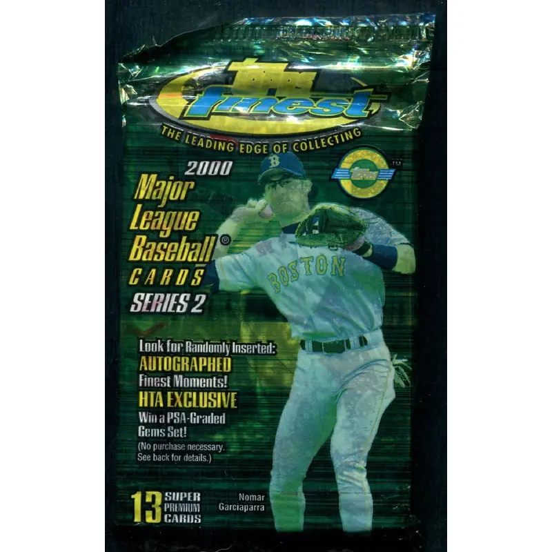 2000 Topps Finest Baseball Unopened Series 2 Jumbo Pack (HTA) (13)