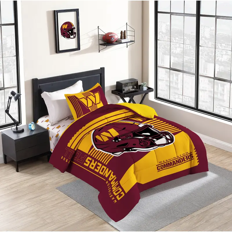 Washington Commanders Status Bed In A Bag Twin