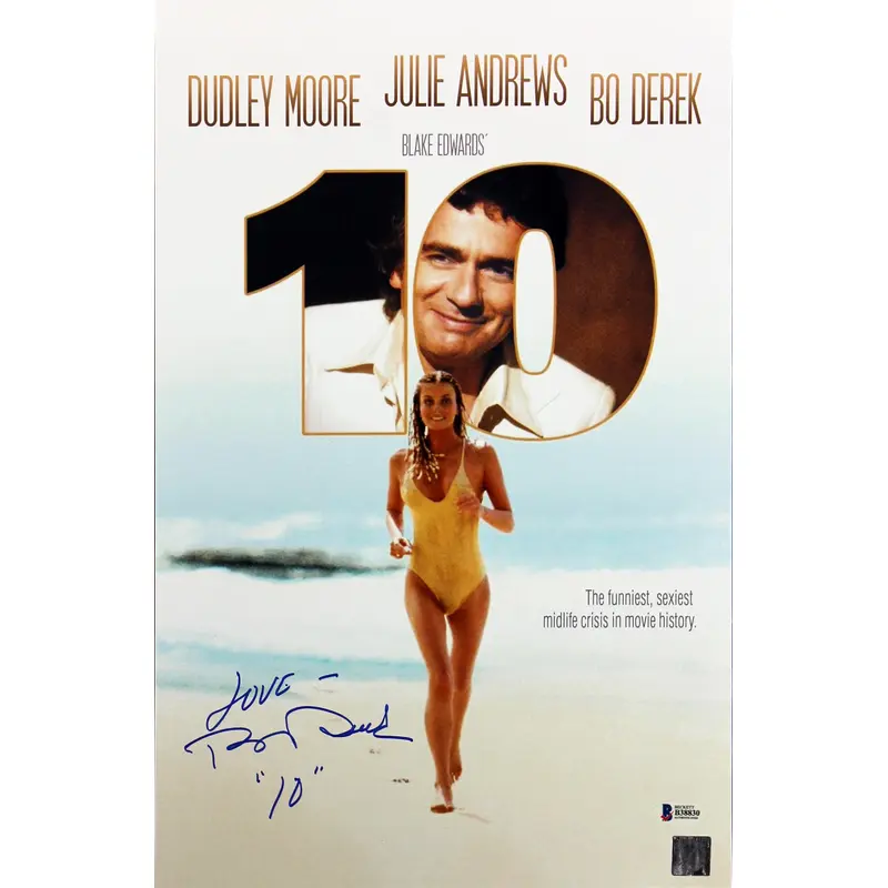 Bo Derek "Love" Authentic Signed 11x17 10 Mini Movie Poster BAS #B38830