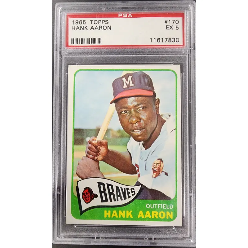 Hank Aaron 1965 Topps #170 PSA 5 EX