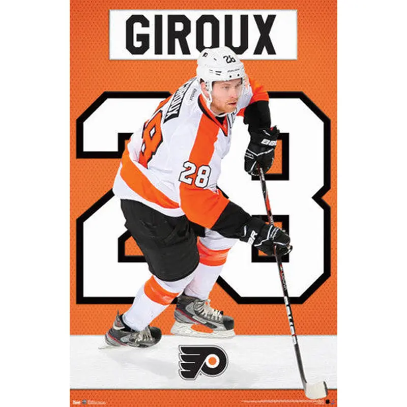 Claude Giroux "Super 28" Philadephia Flyers NHL Action Poster - Costacos Sports