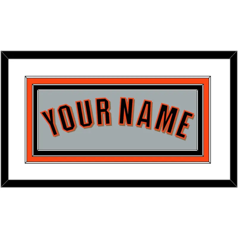 San Francisco Name - Road Gray (2022-2023) - Triple Mat 1