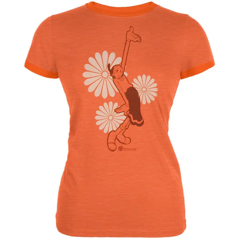 Popeye - Olive Daisies Juniors T-Shirt
