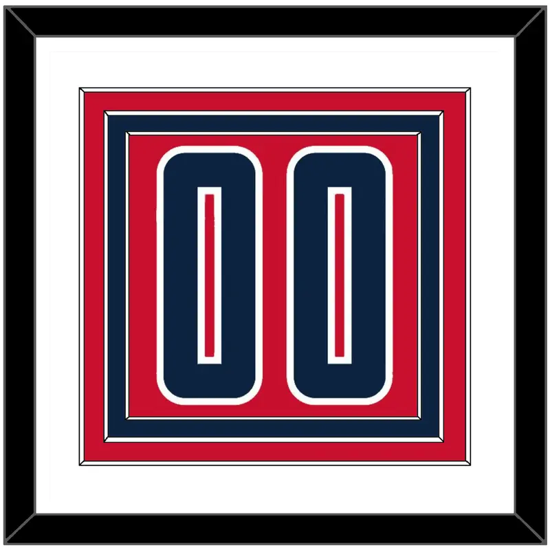Washington Number - Red Statement - Triple Mat 1