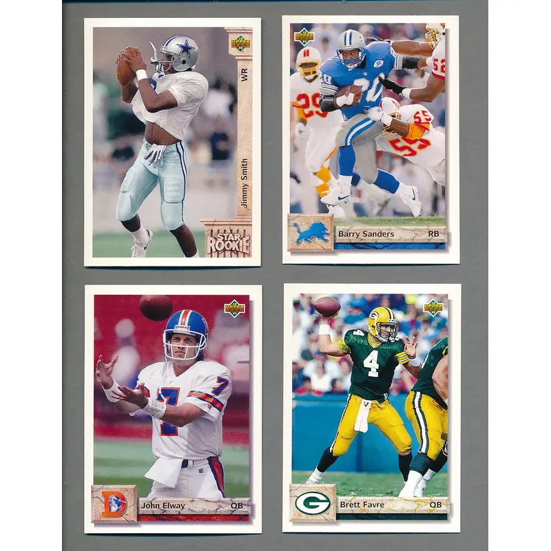 1992 Upper Deck Football Complete Set (620) NM/MT MT