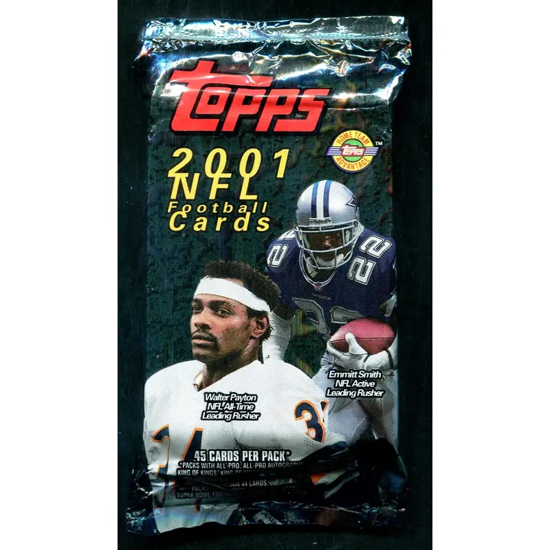 2001 Topps Football Unopened Jumbo Pack (HTA) (45)