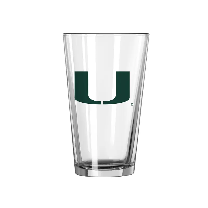 Miami 16oz Gameday Pint Glass