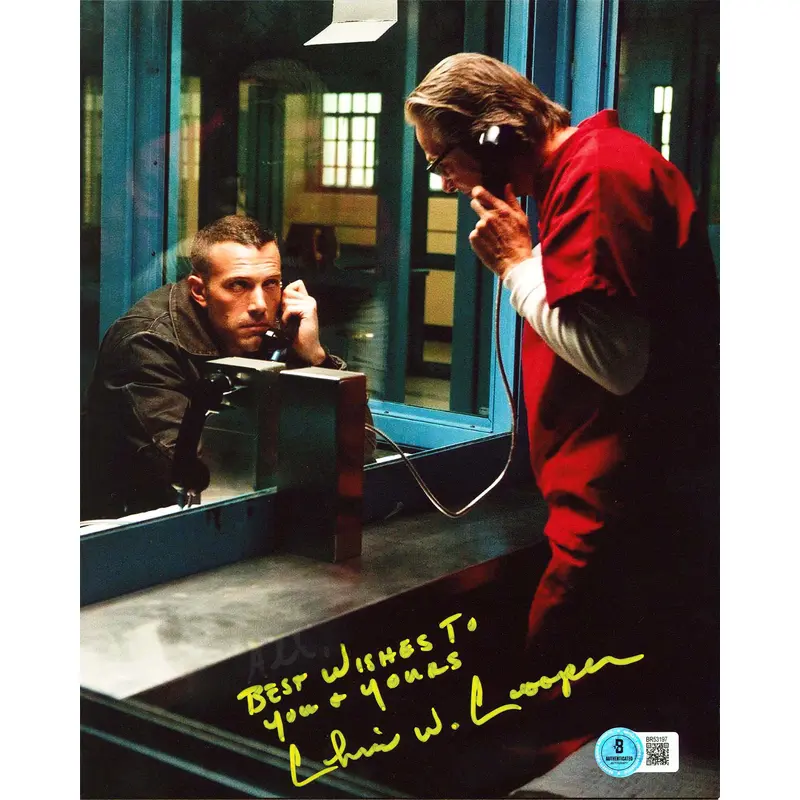 Chris Cooper The Town "Best Wishes To You & Yours" Signed 8x10 Photo BAS#BR53197