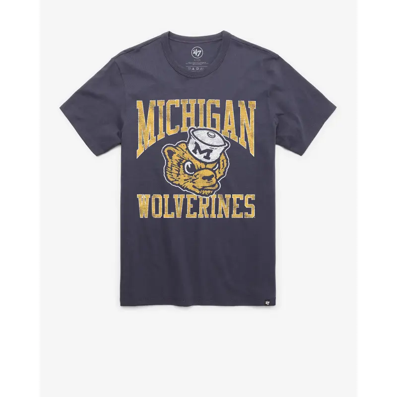 MICHIGAN WOLVERINES VINTAGE BIG UPS '47 FRANKLIN TEE MEN