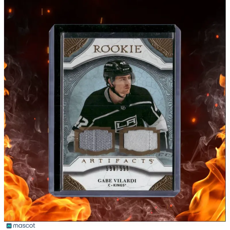 2020-21 Upper Deck Artifacts Gabe Vilardi Dual Jersey Gold Material Rookie