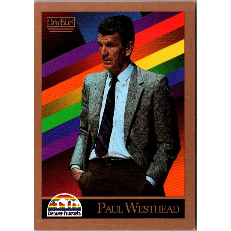 1990 SkyBox Paul Westhead #307 Rookie
