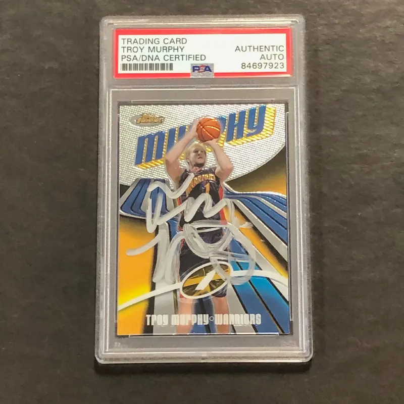 2004-05 Topps #93 Troy Murphy Signed Card PSA Slabbed Warriors