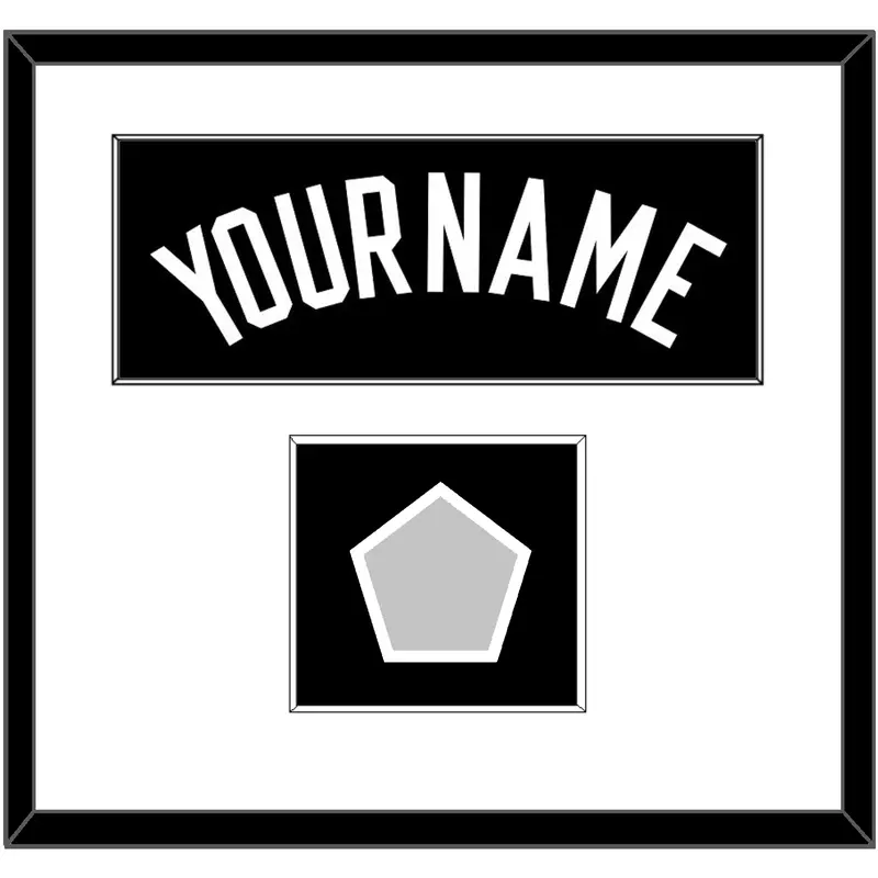 Boston Name & Trophy Patch - Black Statement - Single Mat 1