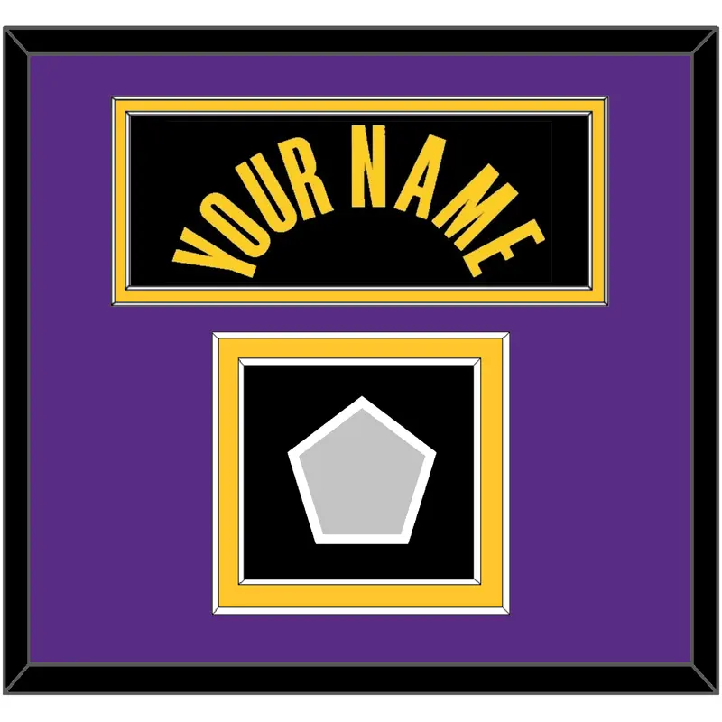 Los Angeles Name & Champions Patch - Black Mamba (2017-2018, 2020) - Double Mat 4