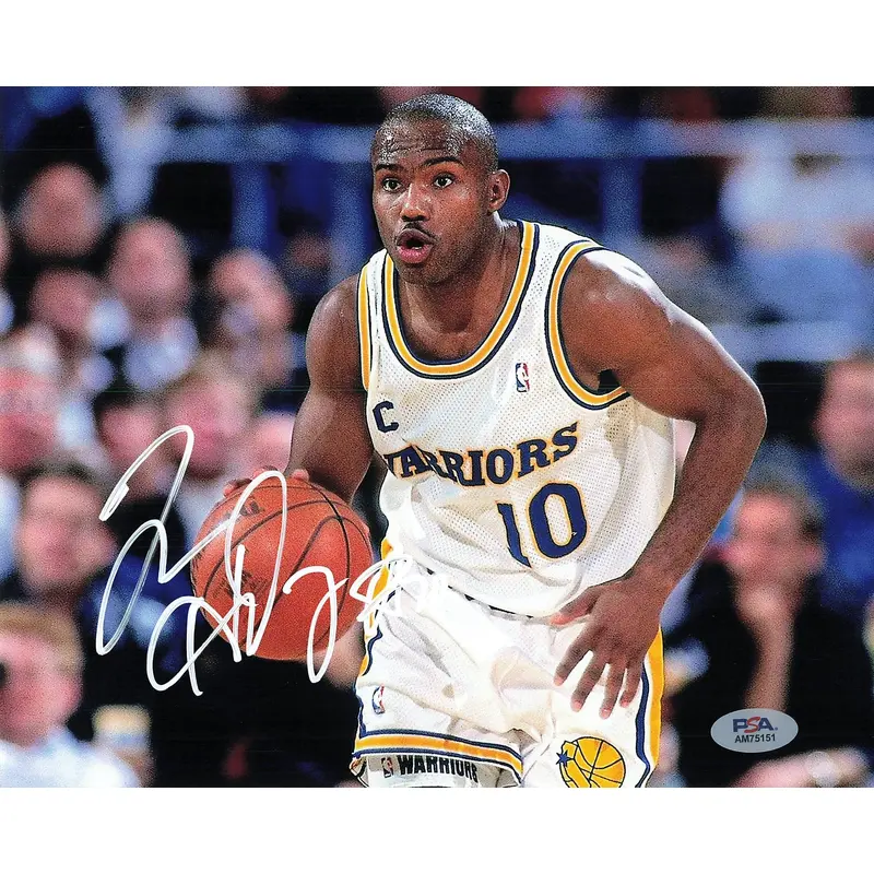 Tim Hardaway signed 8x10 photo PSA/DNA Golden State Warriors Autographed