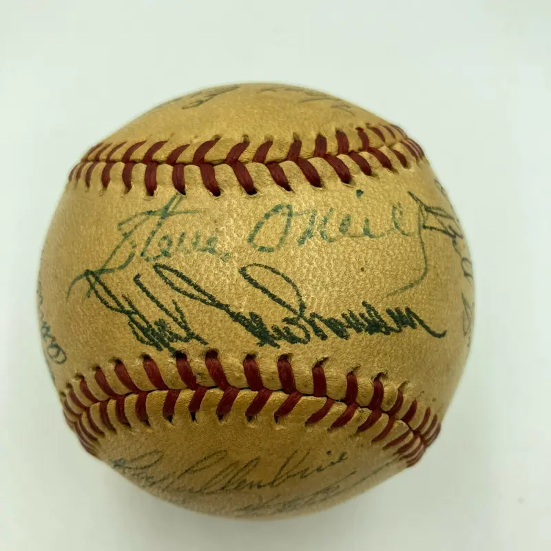 1946 Detroit Tigers Team Signed American League Baseball With Hank Greenberg