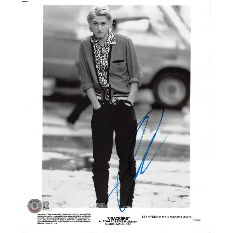 Sean Penn Crackers Authentic Signed 8x10 Photo Autographed BAS #BK03990