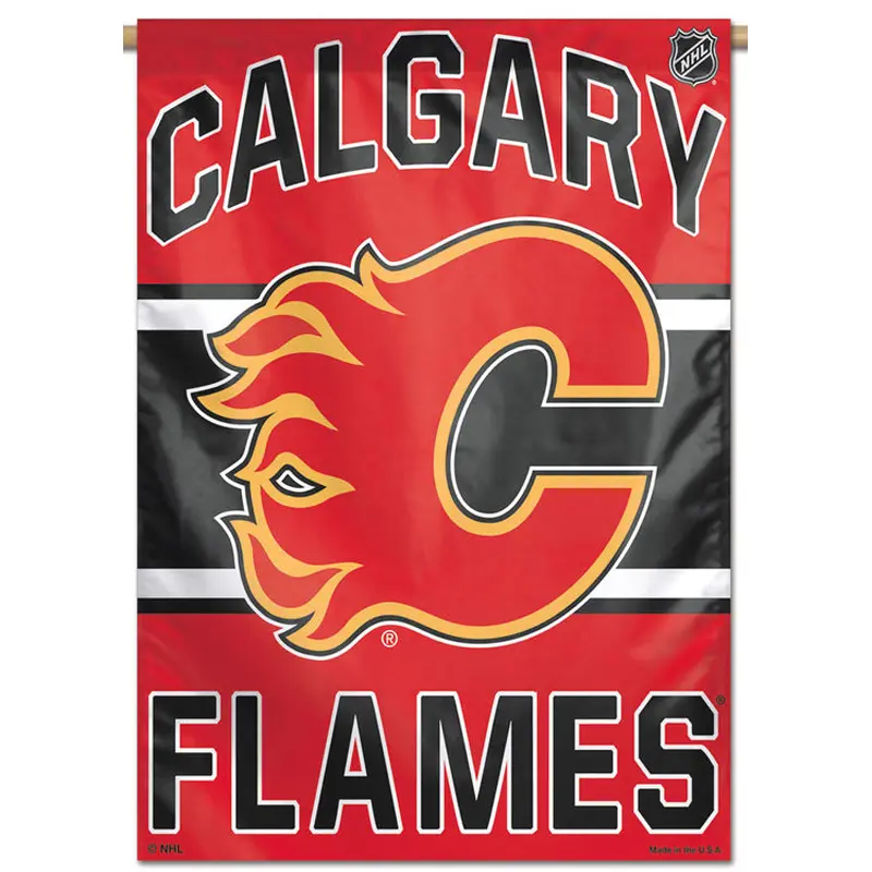 Calgary Flames Official NHL Hockey Team Premium 28x40 Wall Banner - Wincraft Inc.