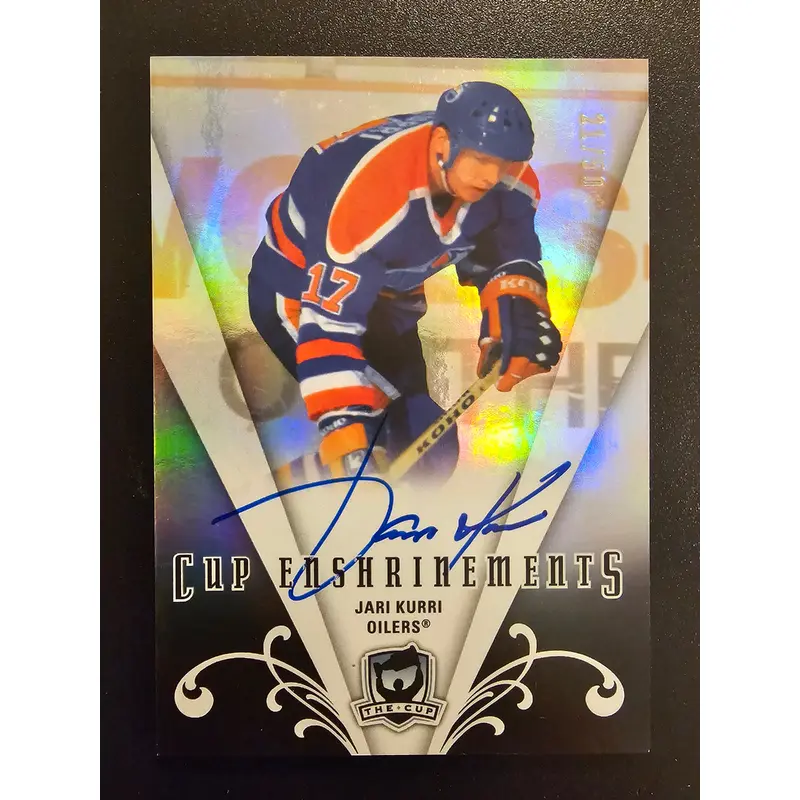 2007-08 Upper Deck The Cup - Cup Enshrinements - Jari Kurri #E-JK /50
