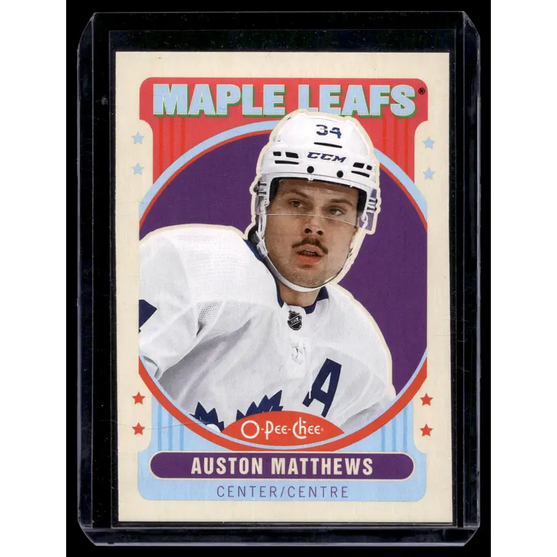 2021-22 O-Pee-Chee - Retro Blank Backs - Auston Matthews #7